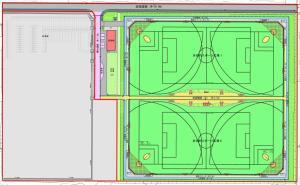 イラスト：多目的スポーツ広場　平面図